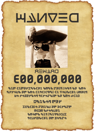 a wanted poster of capn ambie, reward 300,000,000.